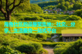 海角社区的温馨聚集地：社交、分享、生活服务一站式平台