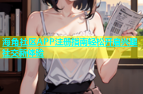 海角社区APP注册指南轻松开启兴趣社交新体验