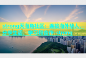 strong天海角社区：连接海外华人，分享生活、学习和合作-strong